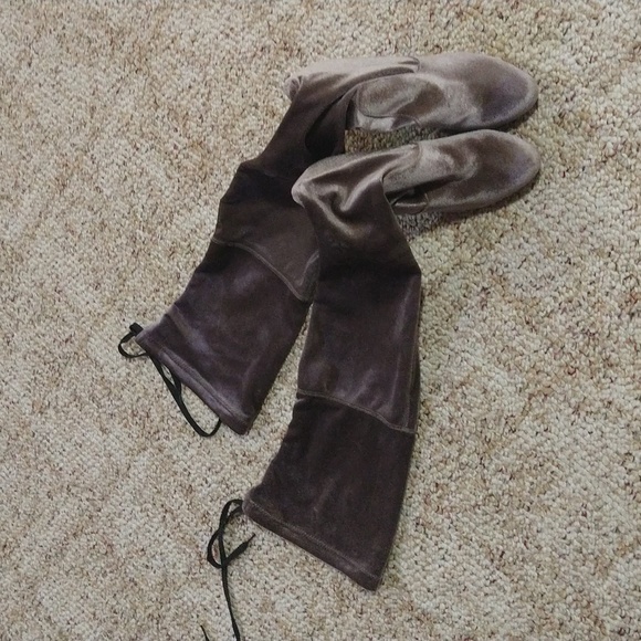HOSK PICK Size 6 velvet Steve Madden high heel over the knee boots - Picture 10 of 16